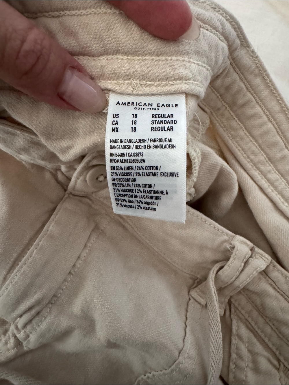 American Eagle Outfitters AE Dreamy Drape Linen Blend Maxi Skirt with side slits - Picture 8 of 10